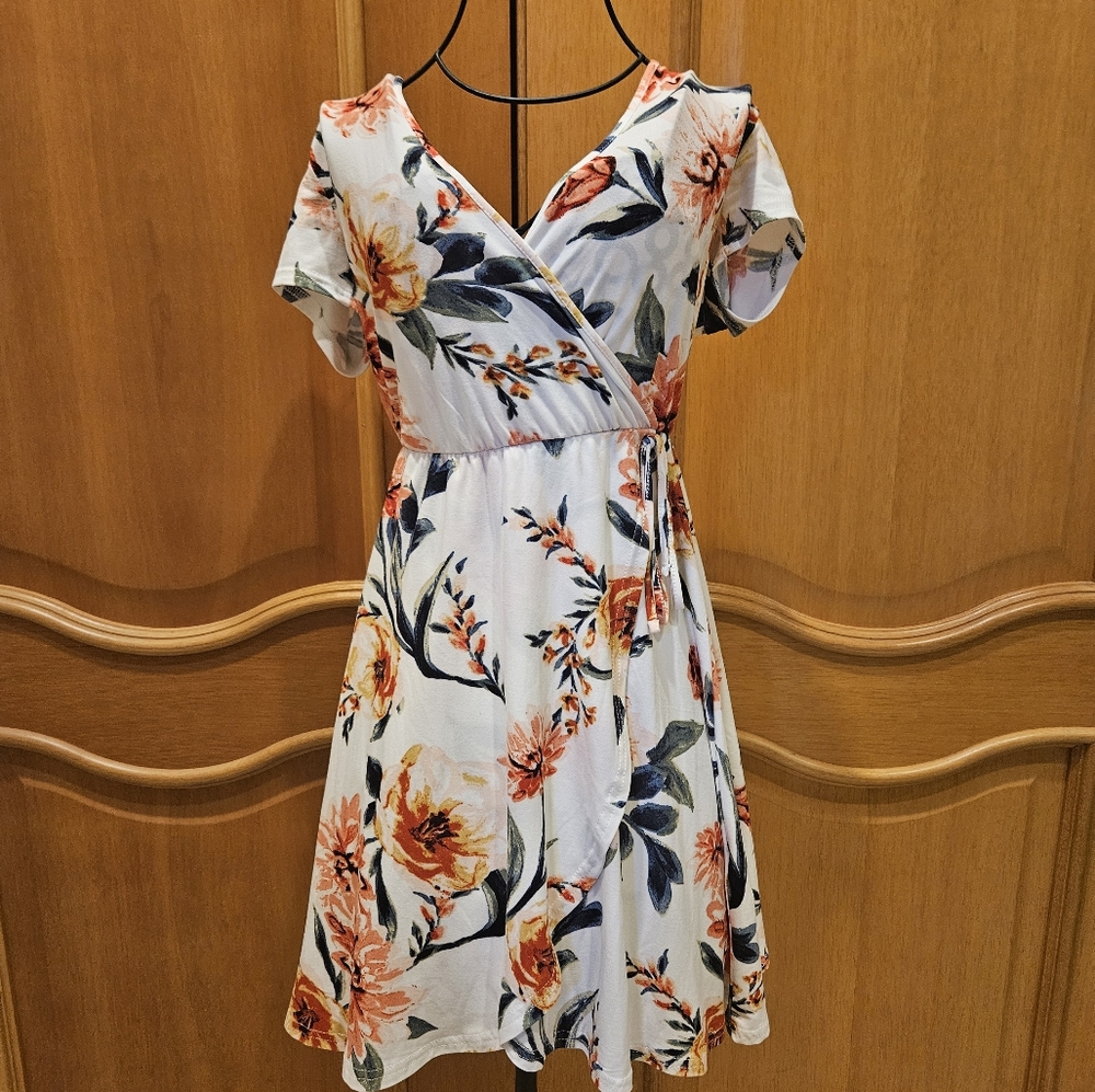Floral Wrap Dress